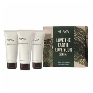 New AHAVA Hand Cream Shower Gel Body Lotion 3 Piece Travel Gift Set NIB